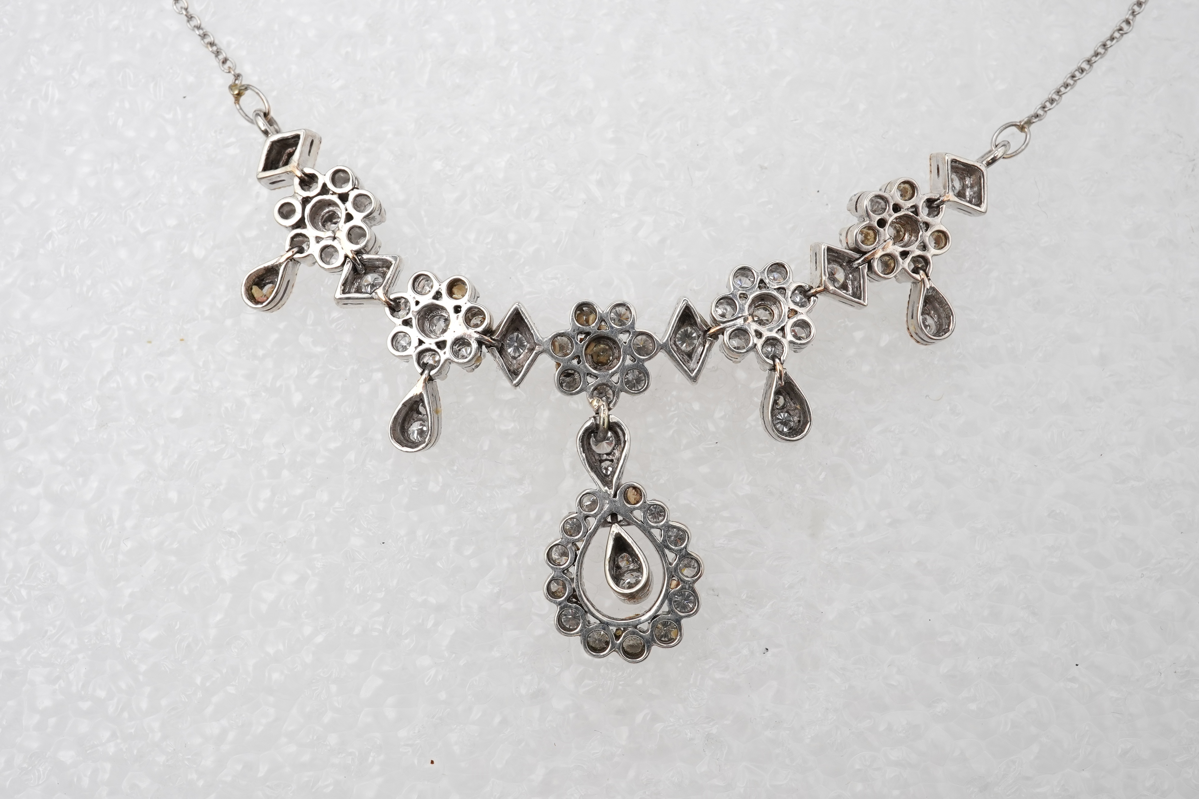 A diamond necklace